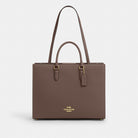 Coach Maggie Tote Bag Gold Dark Stone