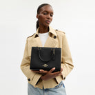 Coach Maggie Small Tote Bag Gold Black