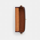 Coach Hadley Shoulder Bag Gold Dark Wine