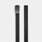 Coach Plaque Buckle Cut To Size Reversible Belt, 38 Mm Gunmetal Charcoal Black