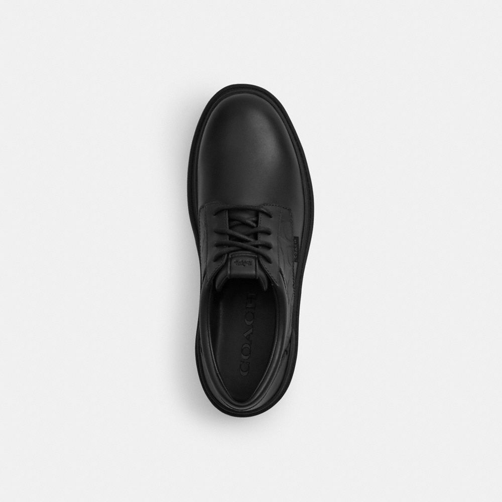 Men's Coach Cameron Derby In Signature Leather Black