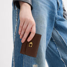 Coach Essential Card Holder Wallet Brass Maple