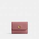 Coach Essential Card Holder Wallet Brass Peony