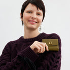 Coach Essential Card Holder Wallet Brass Muted Olive