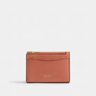 Coach Essential Card Holder Wallet Brass Dark Peach