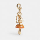 Coach Mushroom Bag Charm Gold Mustard
