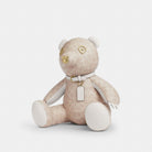 Coach Collectible Bear In Signature Canvas Gold Sand Chalk