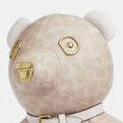 Coach Collectible Bear In Signature Canvas Gold Sand Chalk