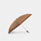 Coach Uv Protection Mini Umbrella In Signature Print Silver Tan Brown