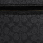 Coach Sullivan Flap Crossbody Bag In Signature Canvas Gunmetal Charcoal Black