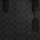 Coach Sullivan Portfolio Brief In Signature Canvas Gunmetal Charcoal Black