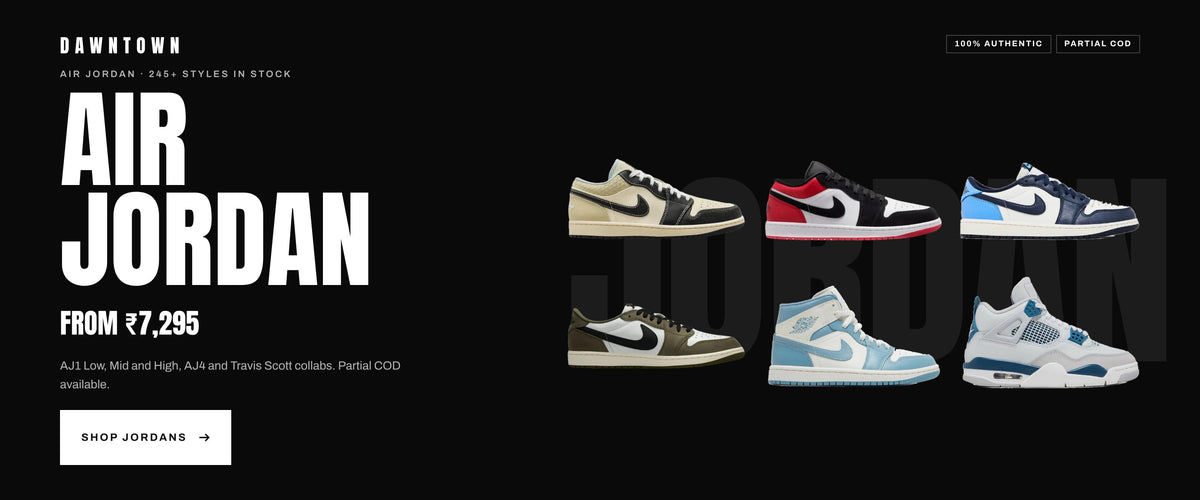 Air Jordan sneakers at Dawntown