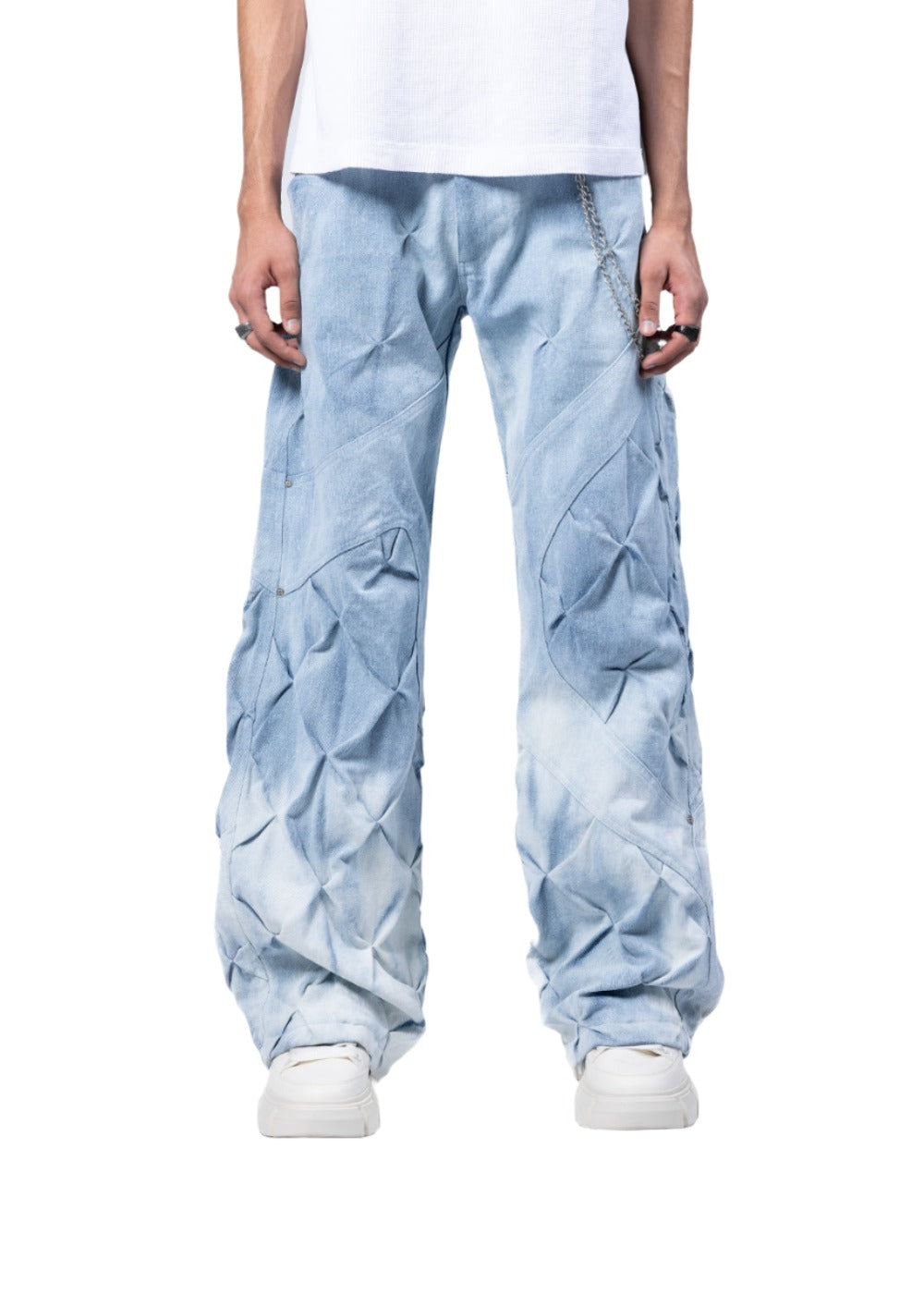 EVEMEN DIAMOND DENIM - WASHED BLU