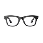 Black rectangular eyeglasses with clear lenses, modern streetwear accessory