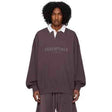 ESSENTIALS PLUM PULLOVER POLO - dawntown