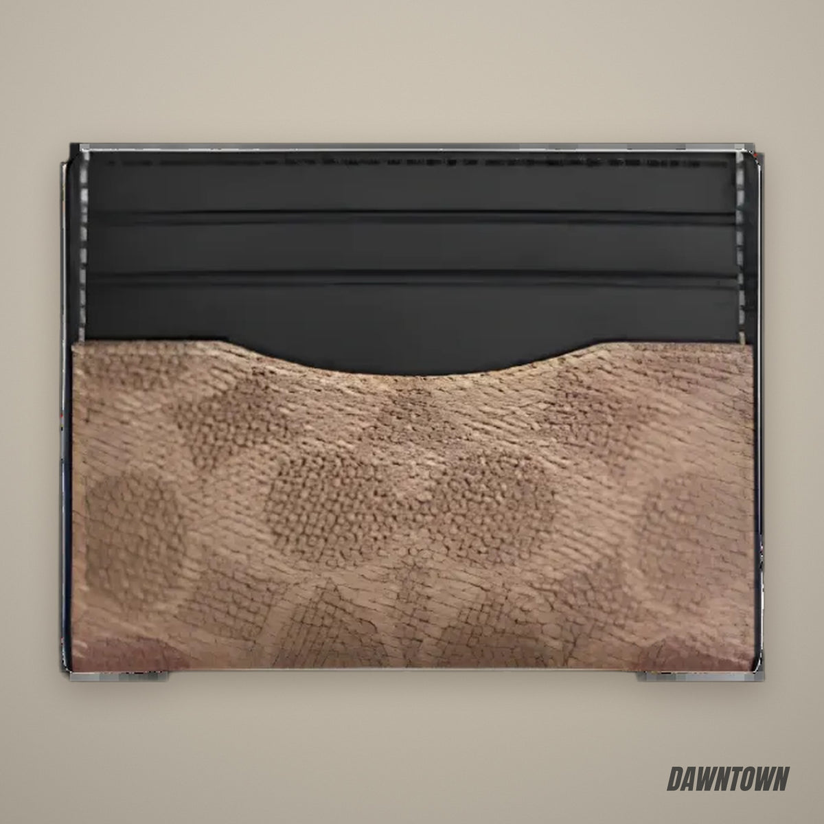 Coach Slim Id Card Case In Signature Canvas 'Tan & Black'