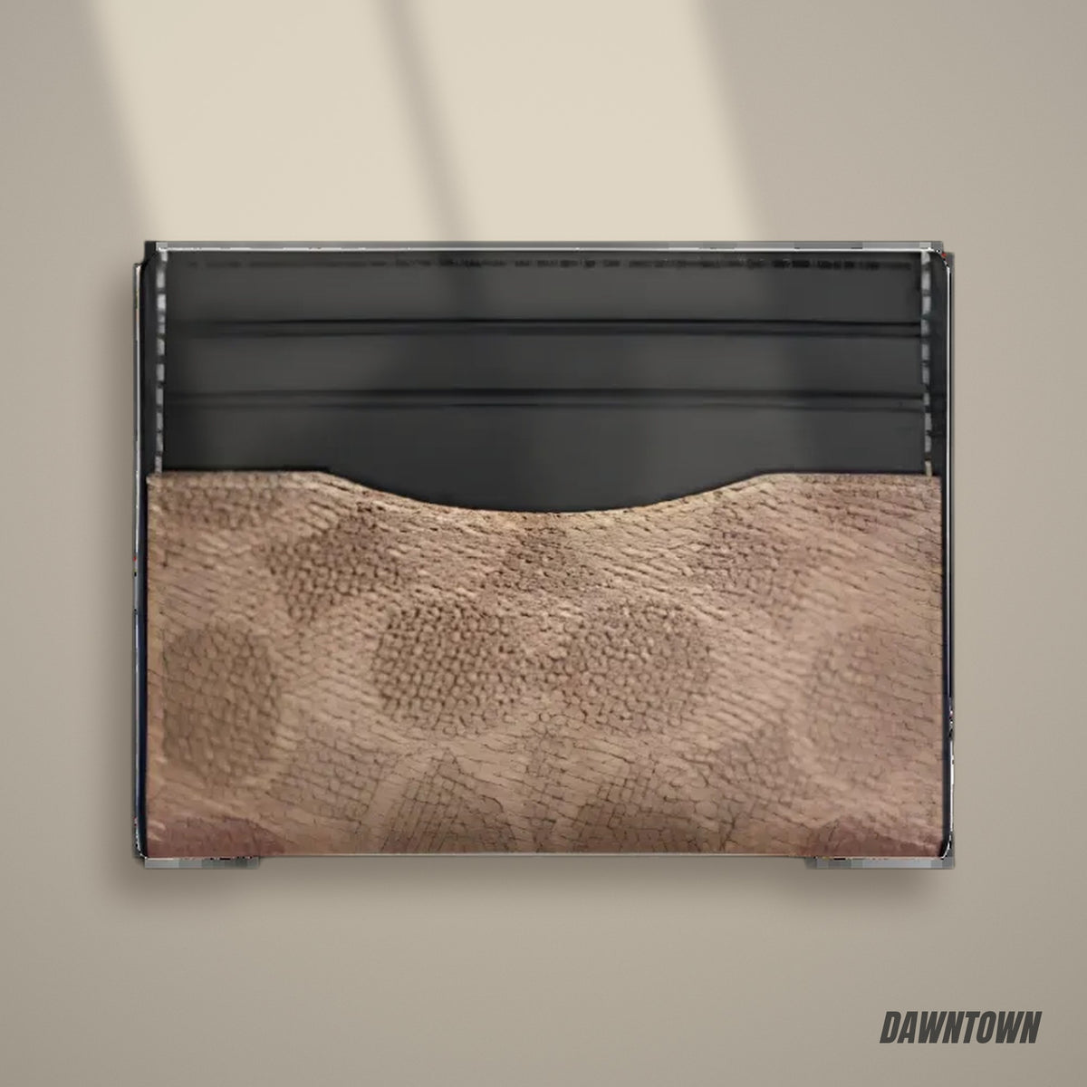Lifestyle — Coach Slim Id Card Case In Signature Canvas 'Tan & Black'