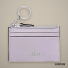 Coach Mini Skinny Id Case in Silver Light Amethyst