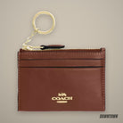 Coach Mini Skinny Id Case in Gold Redwood