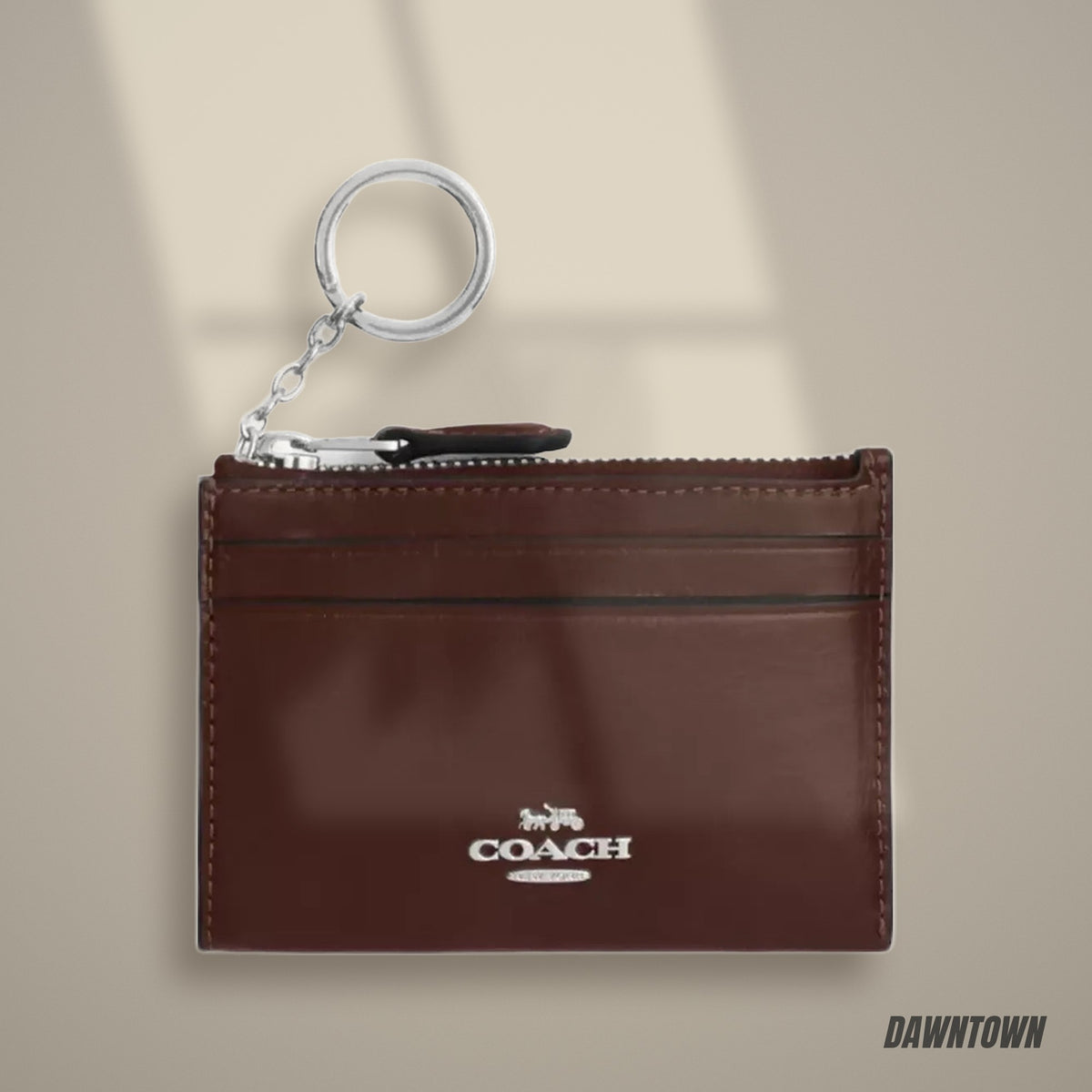 Lifestyle — Coach Mini Skinny Id Case in Silver Maple