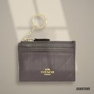 Lifestyle — Coach Mini Skinny Id Case With Quilting in Im Slate