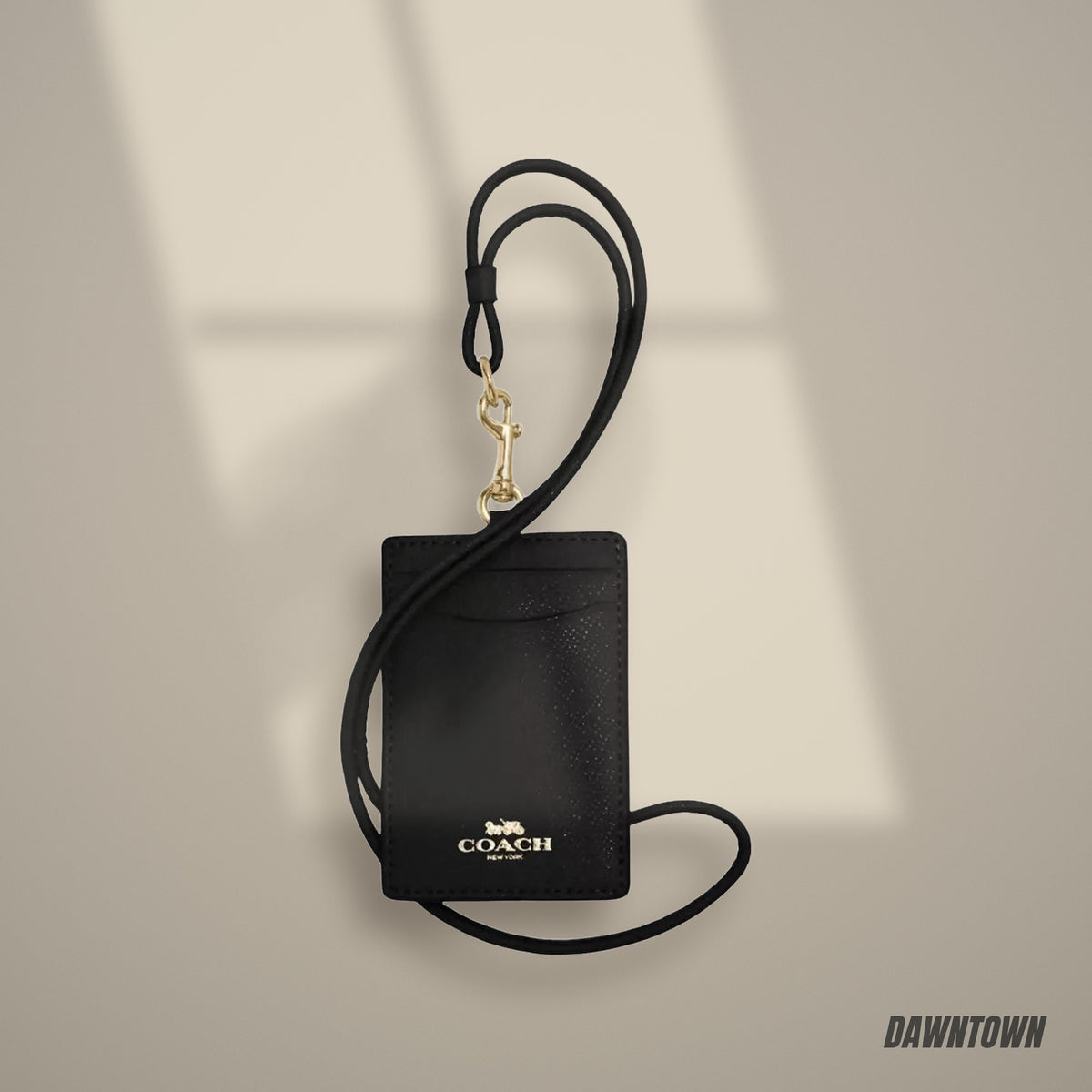 Lifestyle — Coach Id Lanyard in Gold Black