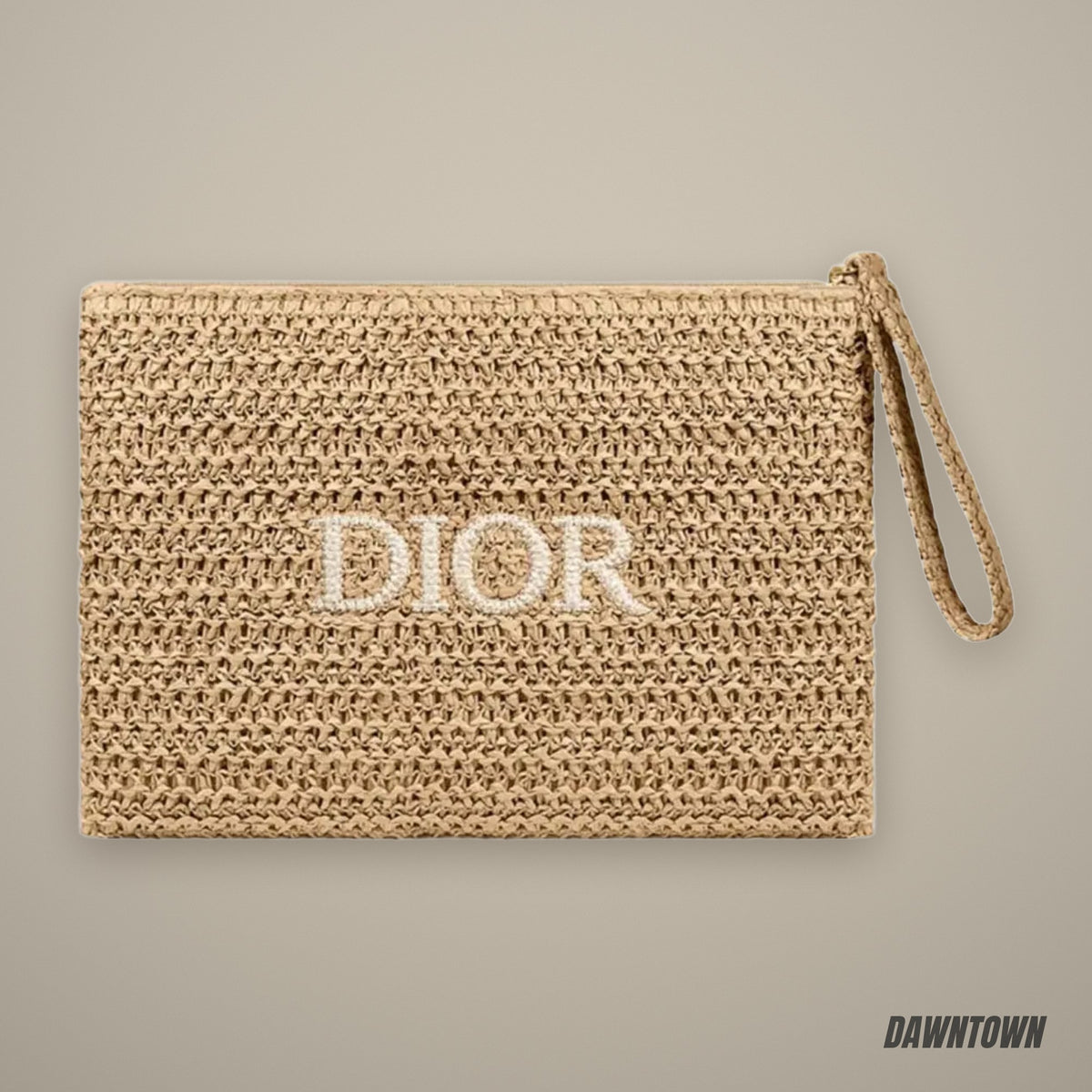 Dior Raffia Clutch