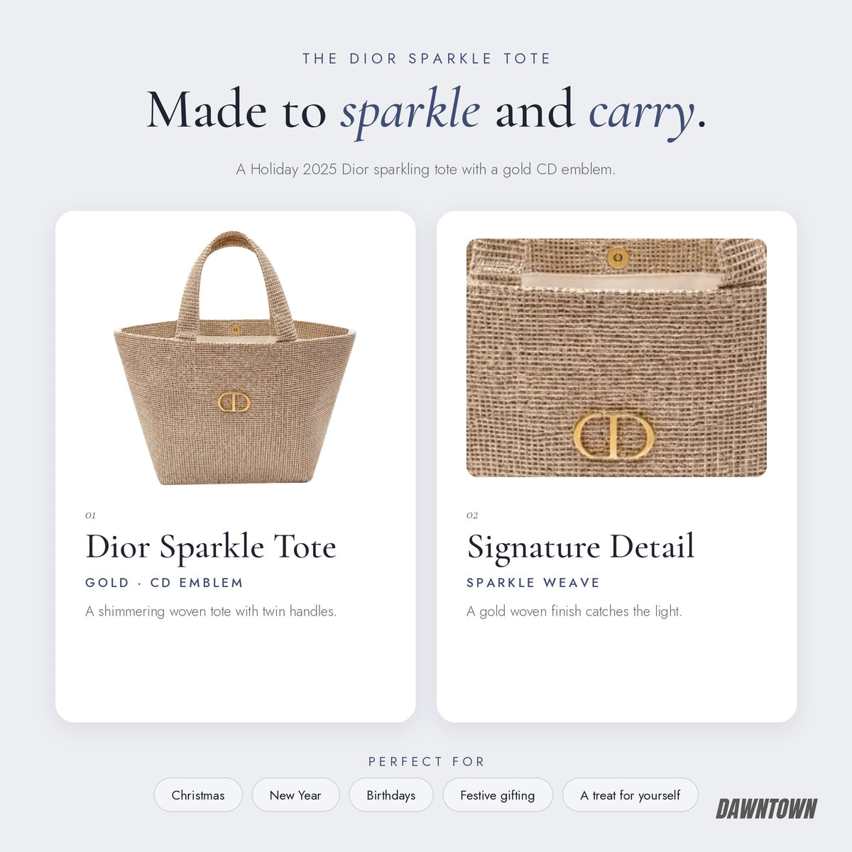 What's inside — Dior Holiday 2025 Sparkling Tote Bag