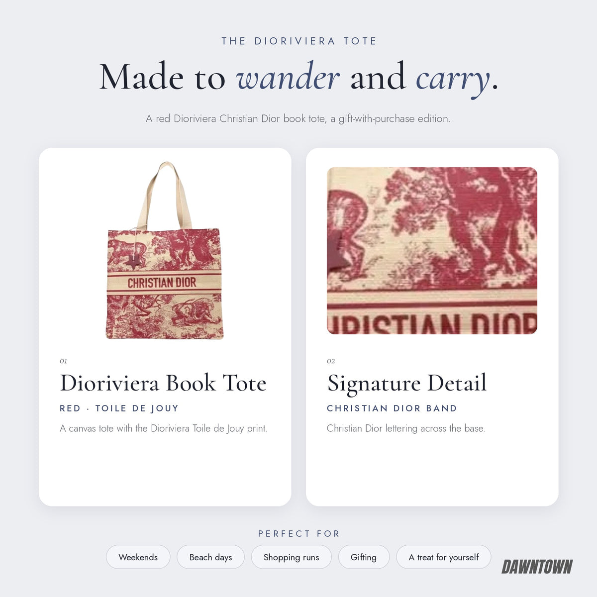 What's inside — Christian Dior Dioriviera Book Tote Red (GWP)