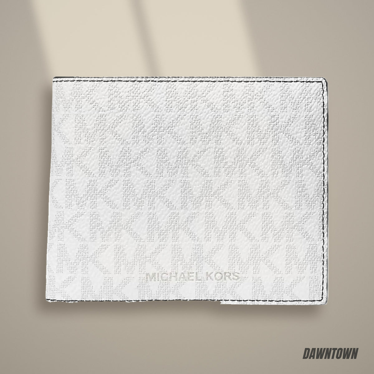 Lifestyle — Michael Kors Cooper Logo Billfold Wallet With Coin Pouch Bright Wht