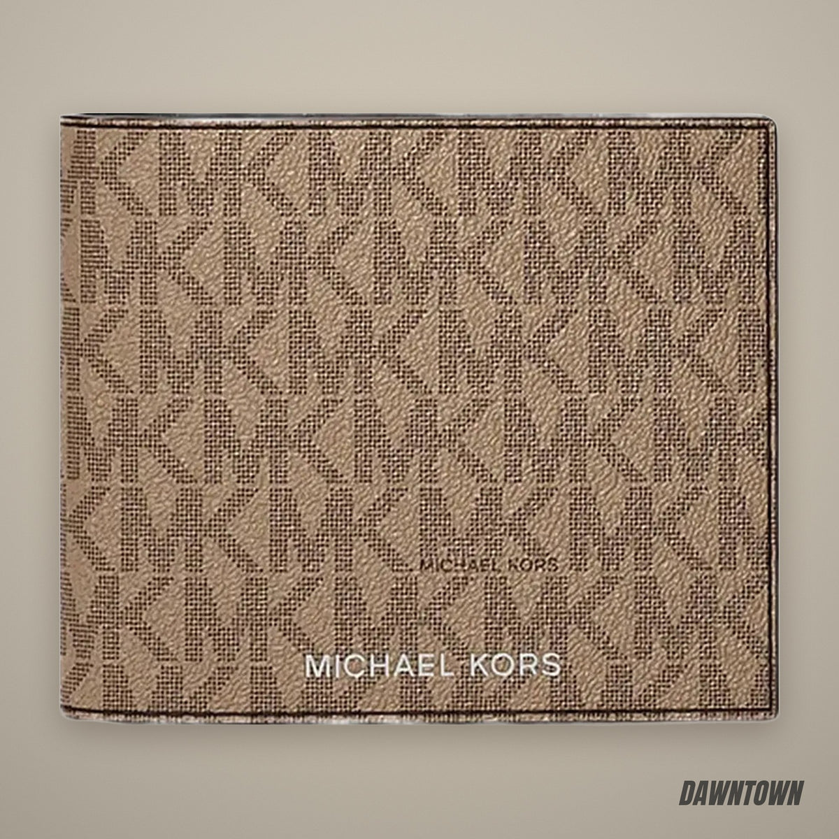 Michael Kors Cooper Logo Billfold Wallet With Passcase Camel