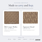 What's inside — Michael Kors Cooper Logo Billfold Wallet With Passcase Camel