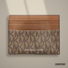 Lifestyle — Michael Kors Cooper Signature Logo Card Case Camel