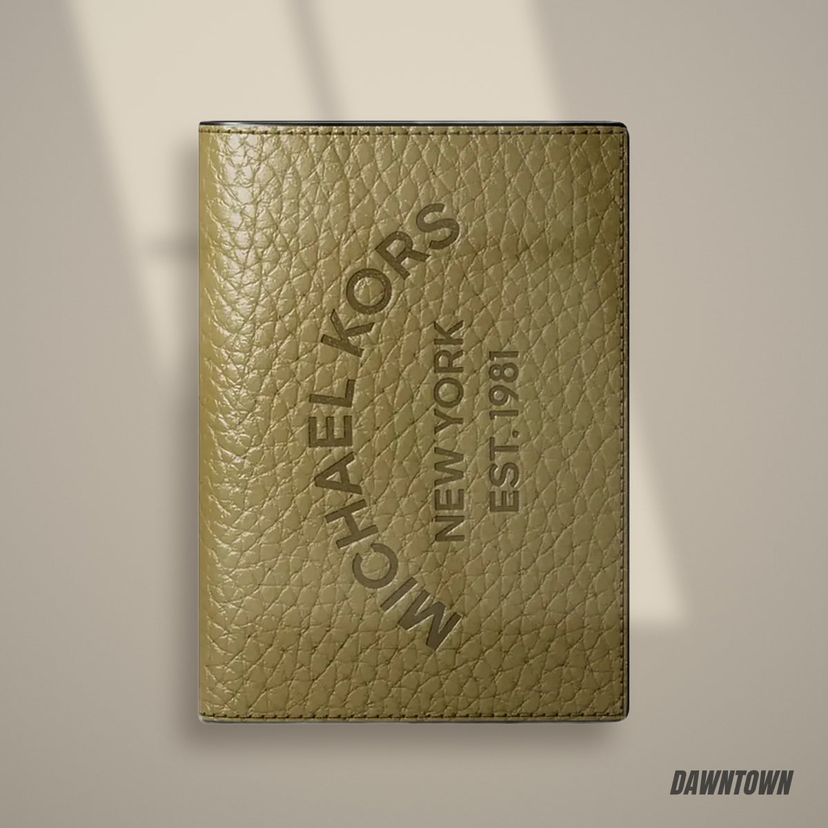 Lifestyle — Michael Kors Cooper Pebbled Leather Bi-Fold Card Case Oregano
