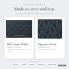 What's inside — Michael Kors Cooper Signature Logo Wallet Admrl/Plblue