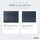 What's inside — Michael Kors Cooper Pebbled Leather Card Case Navy