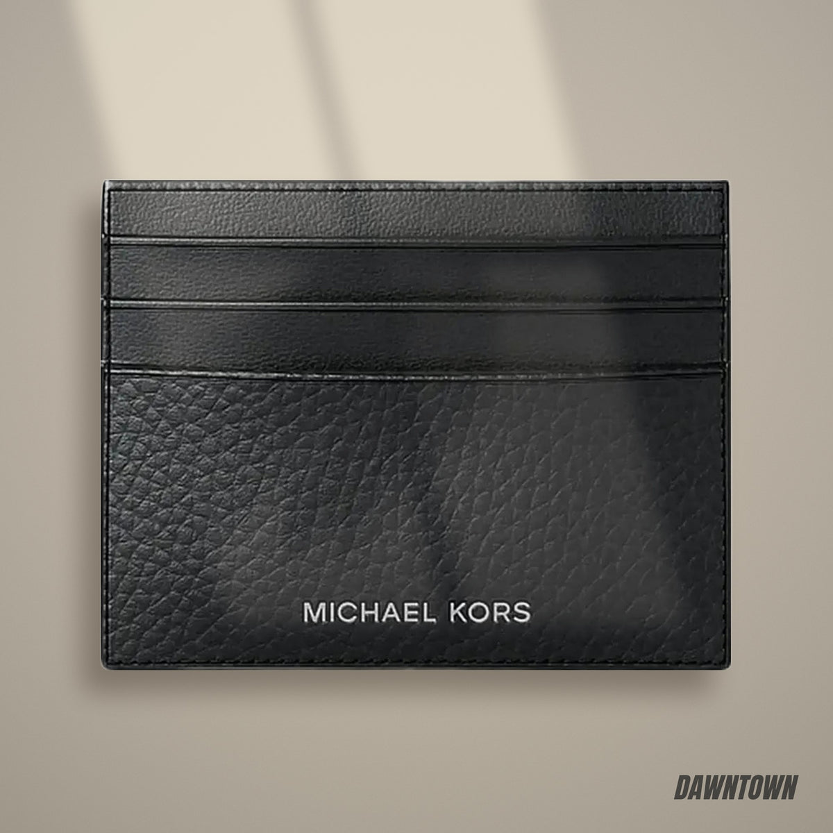 Lifestyle — Michael Kors Cooper Pebbled Leather Card Case Black