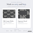 What's inside — Michael Kors Cooper Medium Logo Jacquard Denim Wallet Black Wash