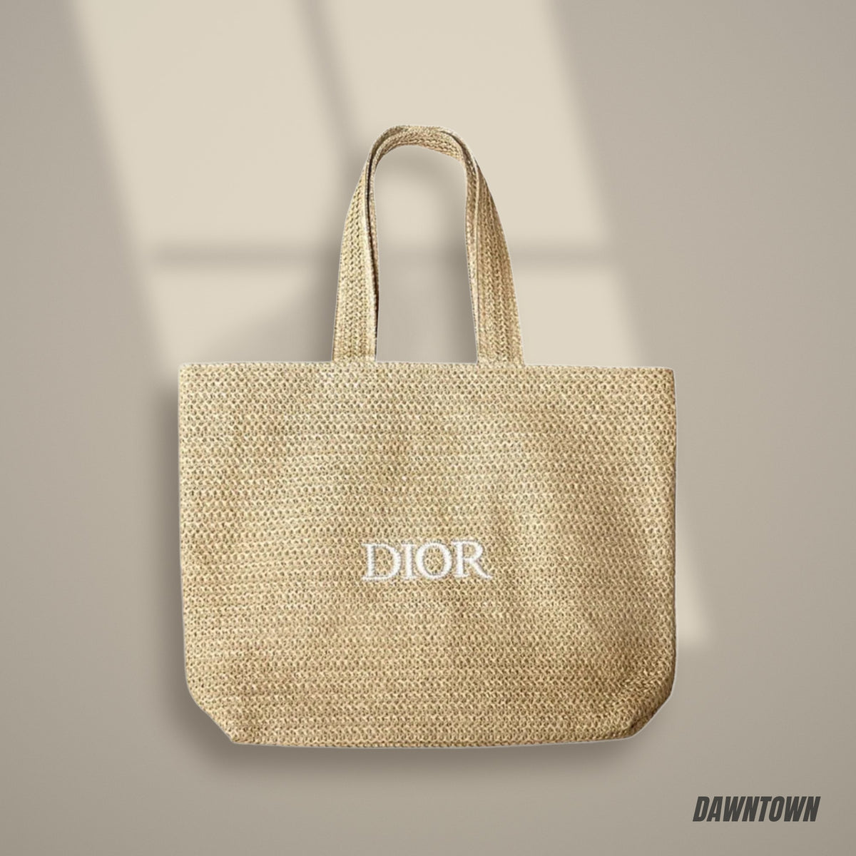 Lifestyle — Dior Beauty Raffia Tote Bag Beige