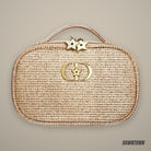 Dior Gold Makeup Bag