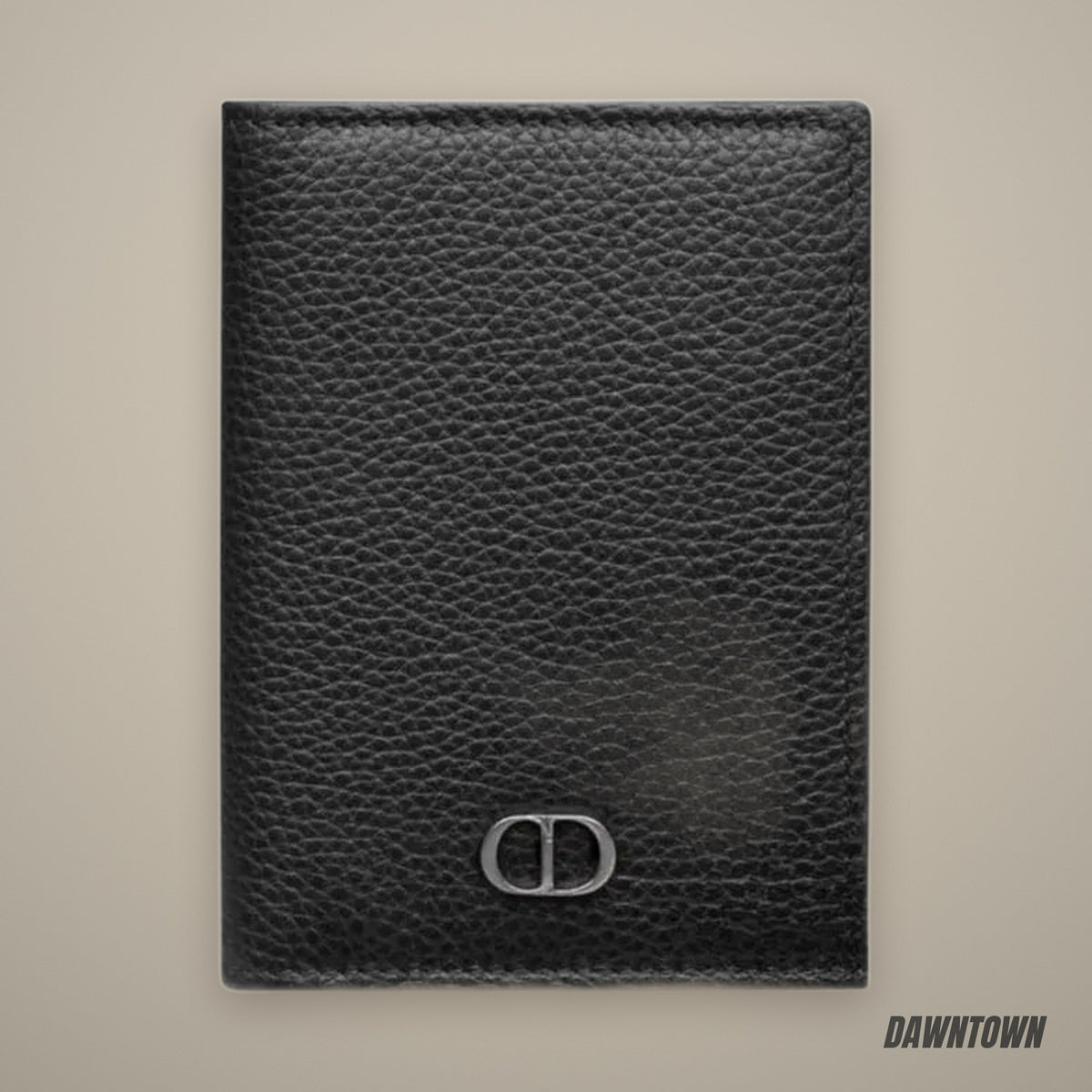Christian Dior Card Holder With CD Icon - Black