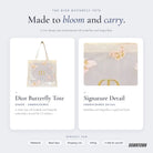 What's inside — Dior Beauty Embroidered Butterflies And Dragonflies Tote Bag