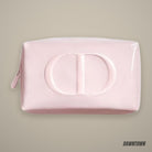 Dior Pink Pouch Featuring Soft Pink Color And Prominent CD Logo
