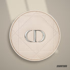 Lifestyle — Dior Quilted CD Round Vanity Pouch - Nude Beige