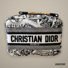 Christian Dior Plan De Paris Embroidered Pouch