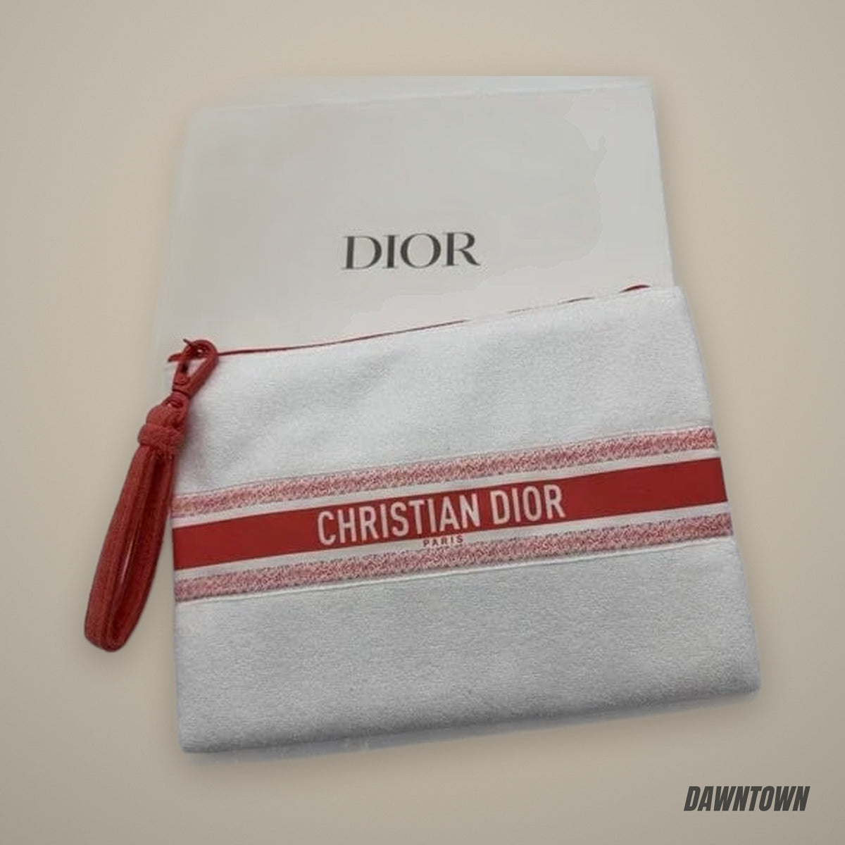Christian Dior Pouch/Makeup Bag L 9in H 7in New In Box