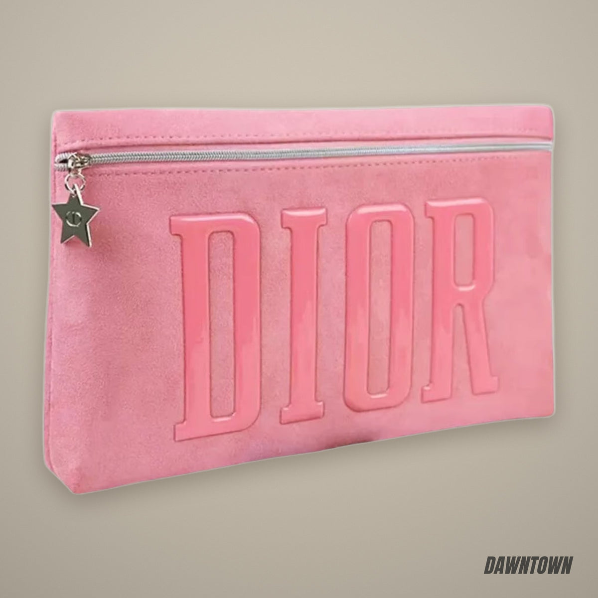 Christian Dior Vanity Pouch With Star Charm Pink