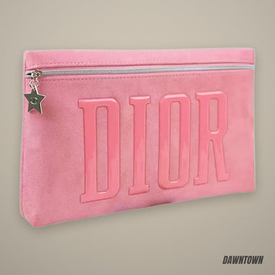 Christian Dior Vanity Pouch With Star Charm Pink