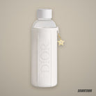 Dior Water Bottle With Sleeve And Gold Star Charm