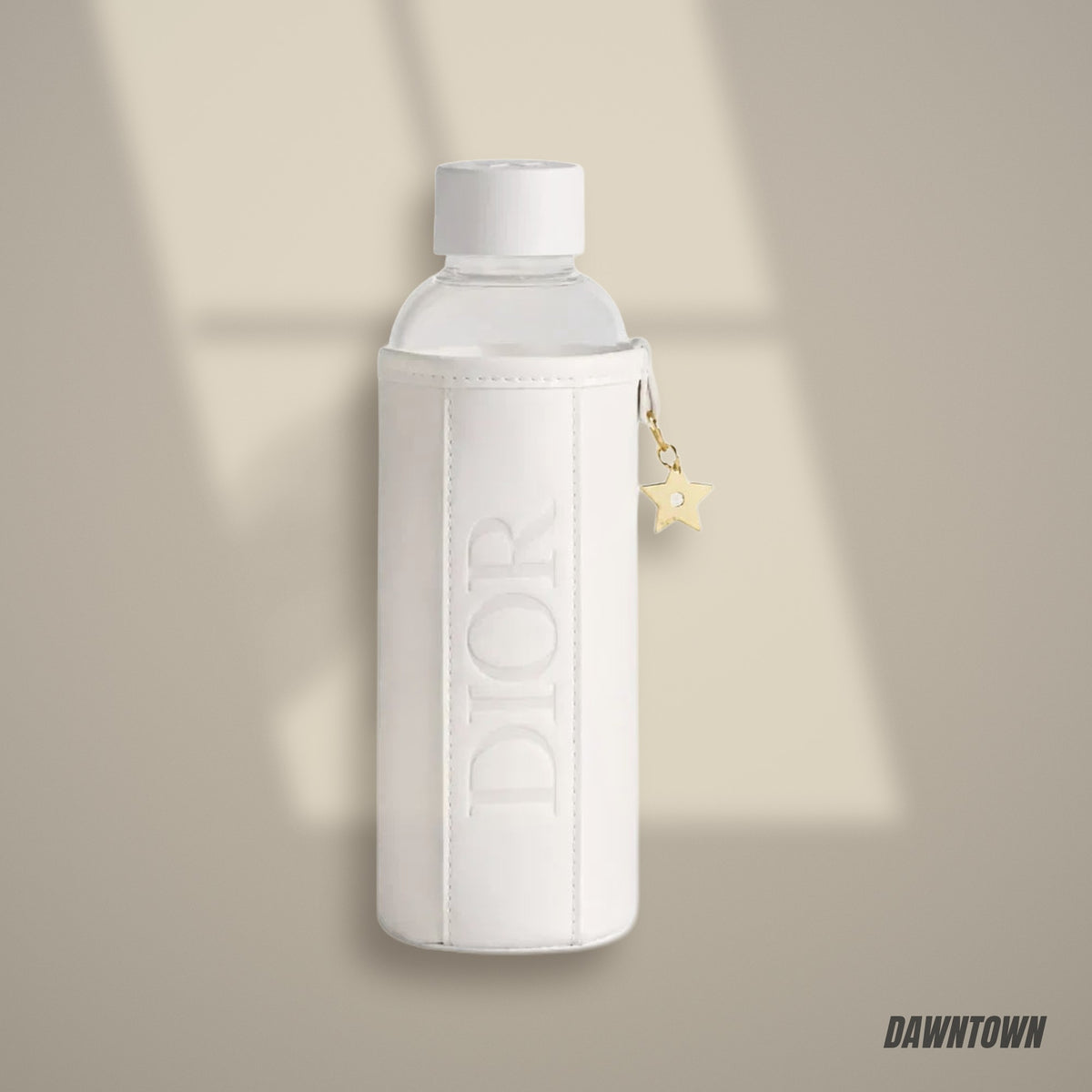 Lifestyle — Dior Water Bottle With Sleeve And Gold Star Charm
